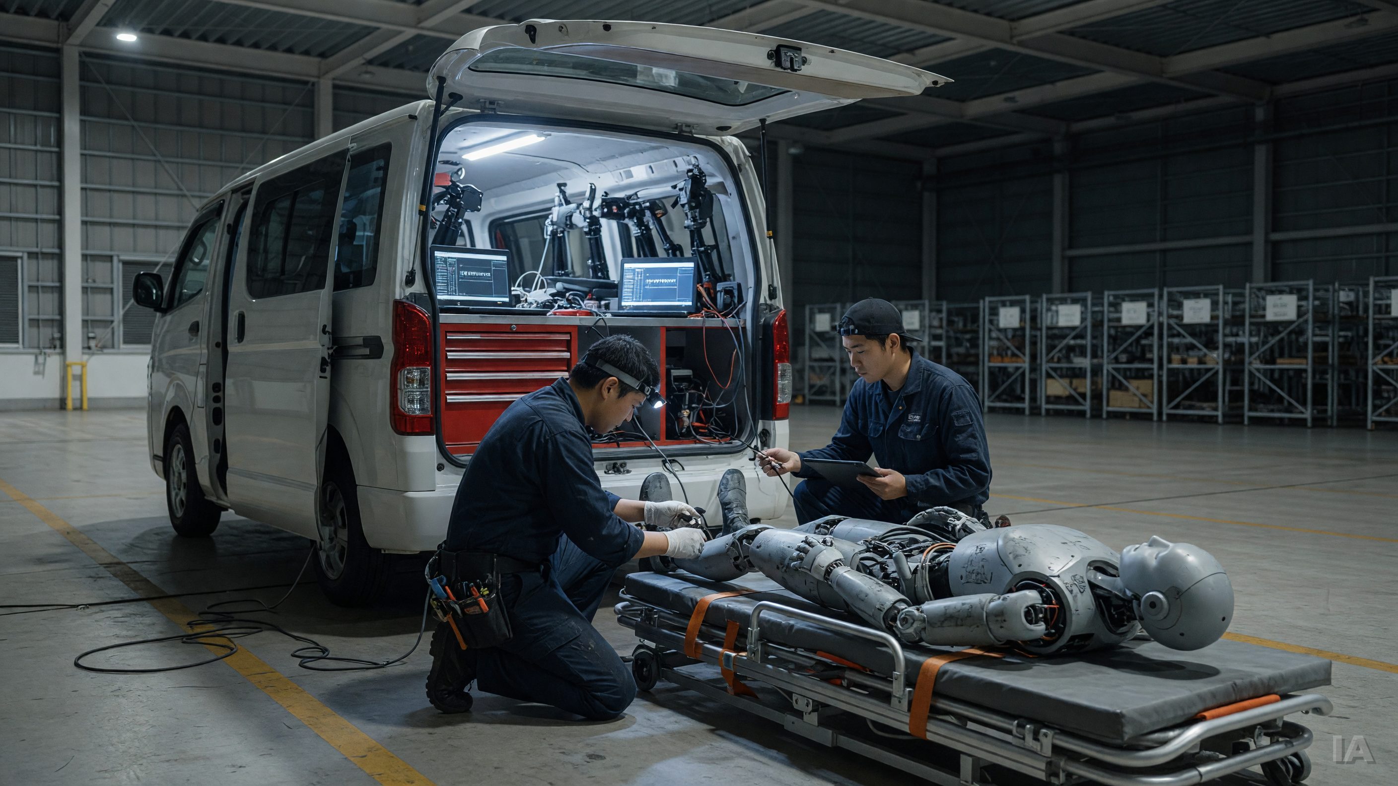 Le Japon mise sur une « ambulance à robots » pour garder ses humanoïdes debout