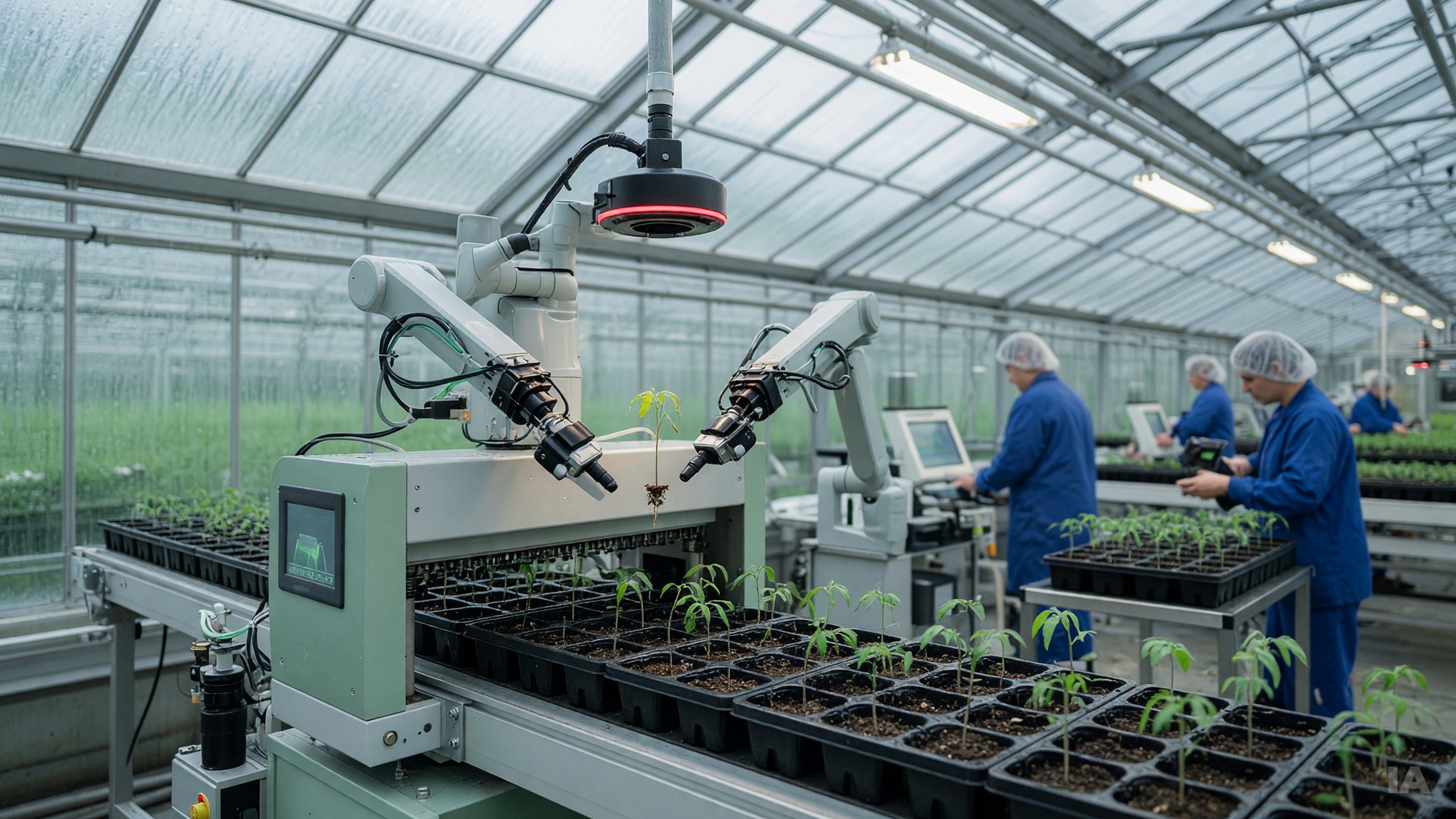 Greffer 1000 plants de tomate à l'heure : la robotique agricole avance par le bas