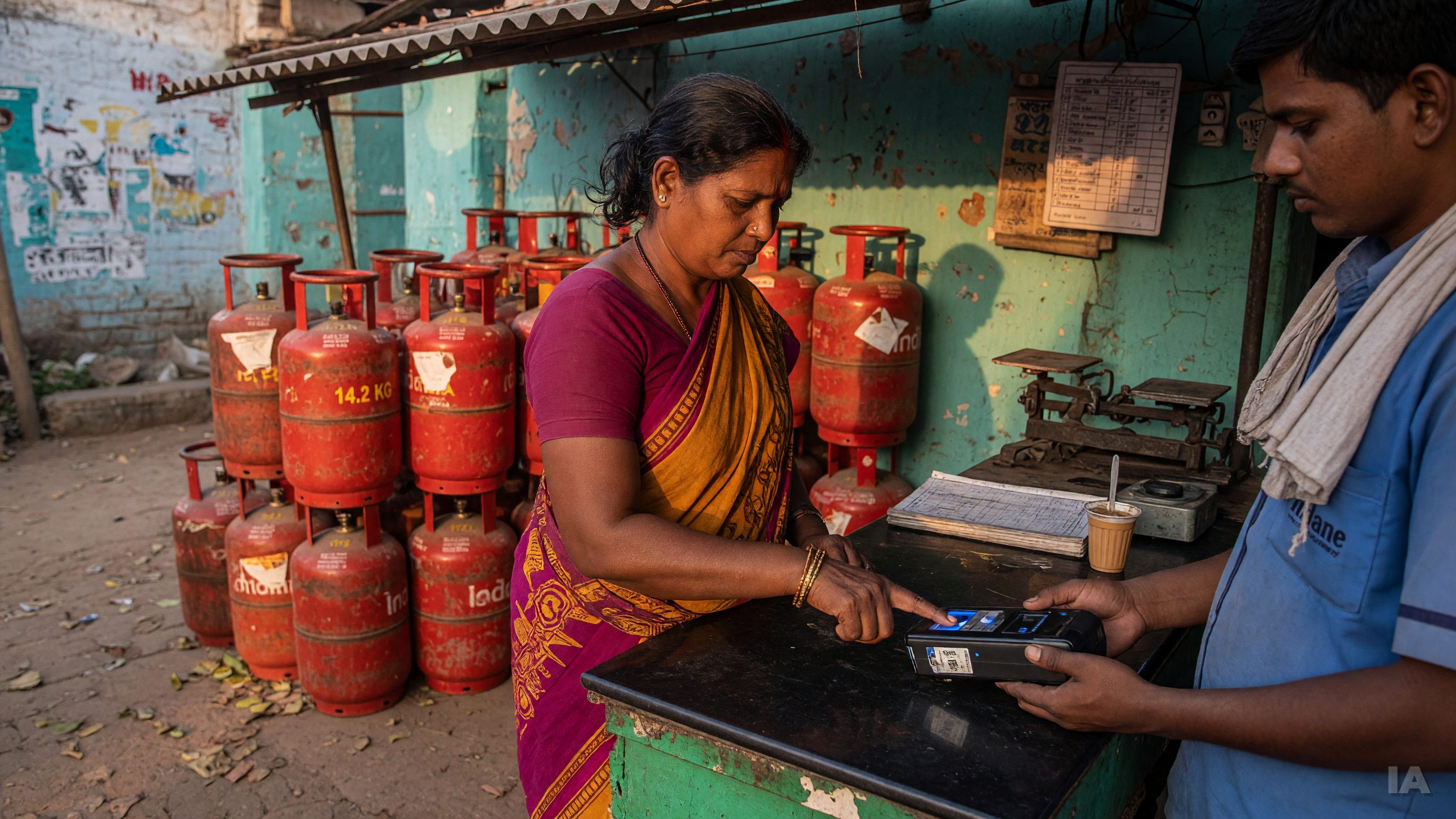 En Inde, la bonbonne de gaz subventionnée passera par l'empreinte digitale