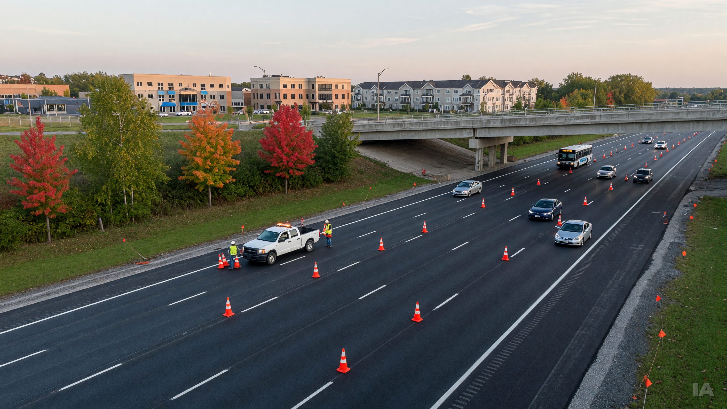 Autoroute 13 à Laval : la voie sud rouvre après un long chantier estival