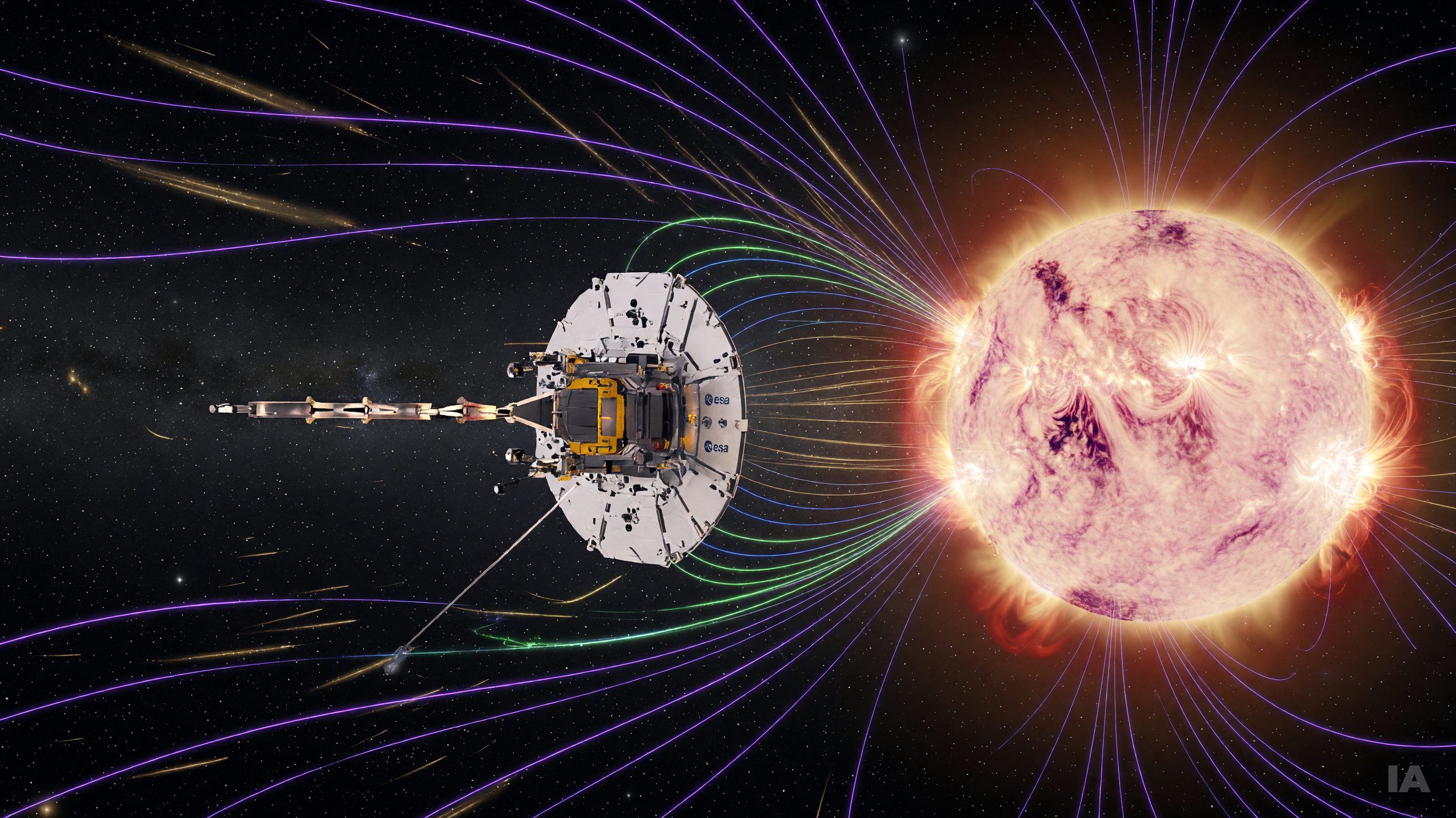 Solar Orbiter remonte à la source des « switchbacks » magnétiques du vent solaire