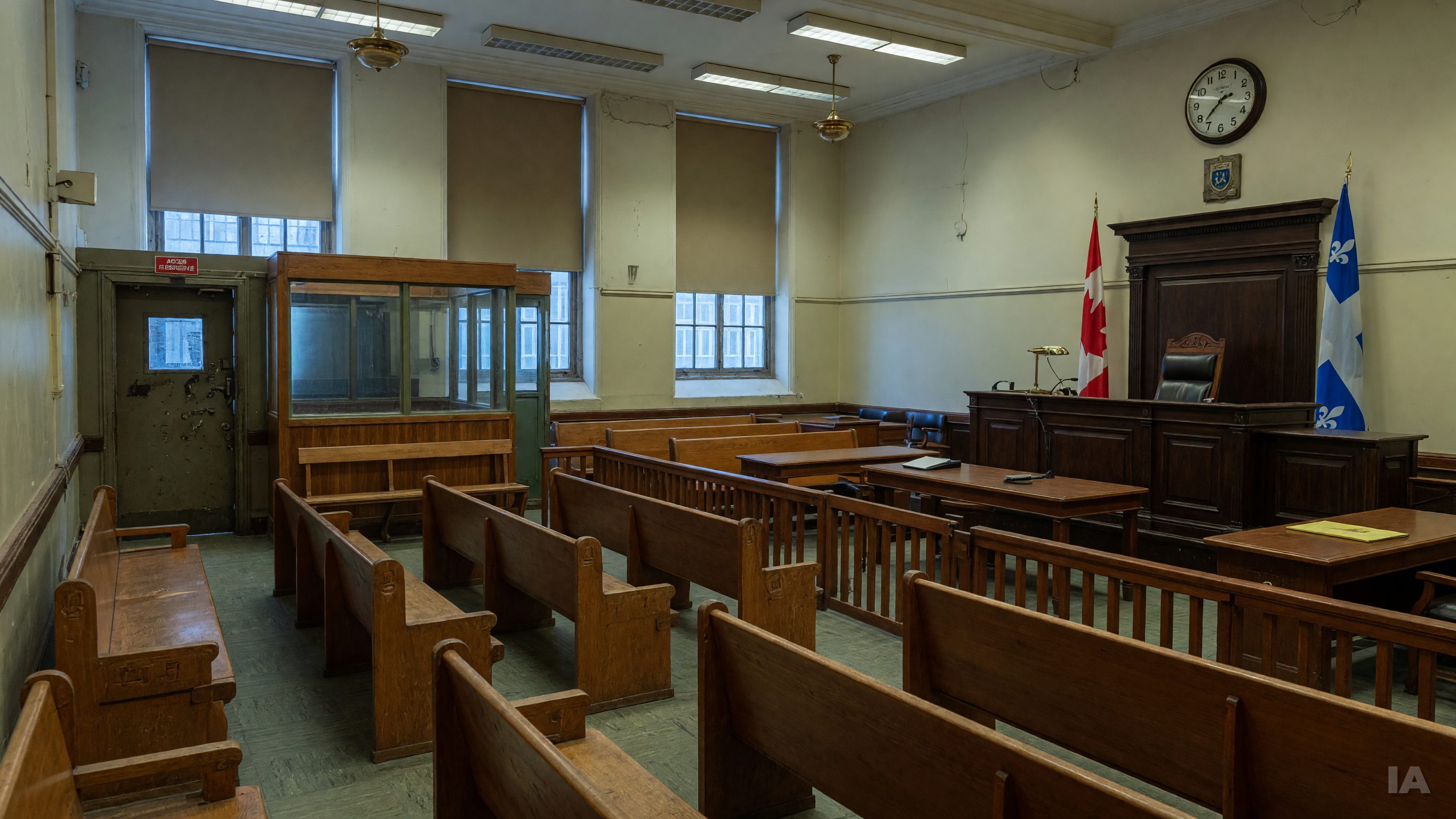 Palais de justice de Montréal : des procès retardés faute d'agents pour monter des détenus déjà sur place