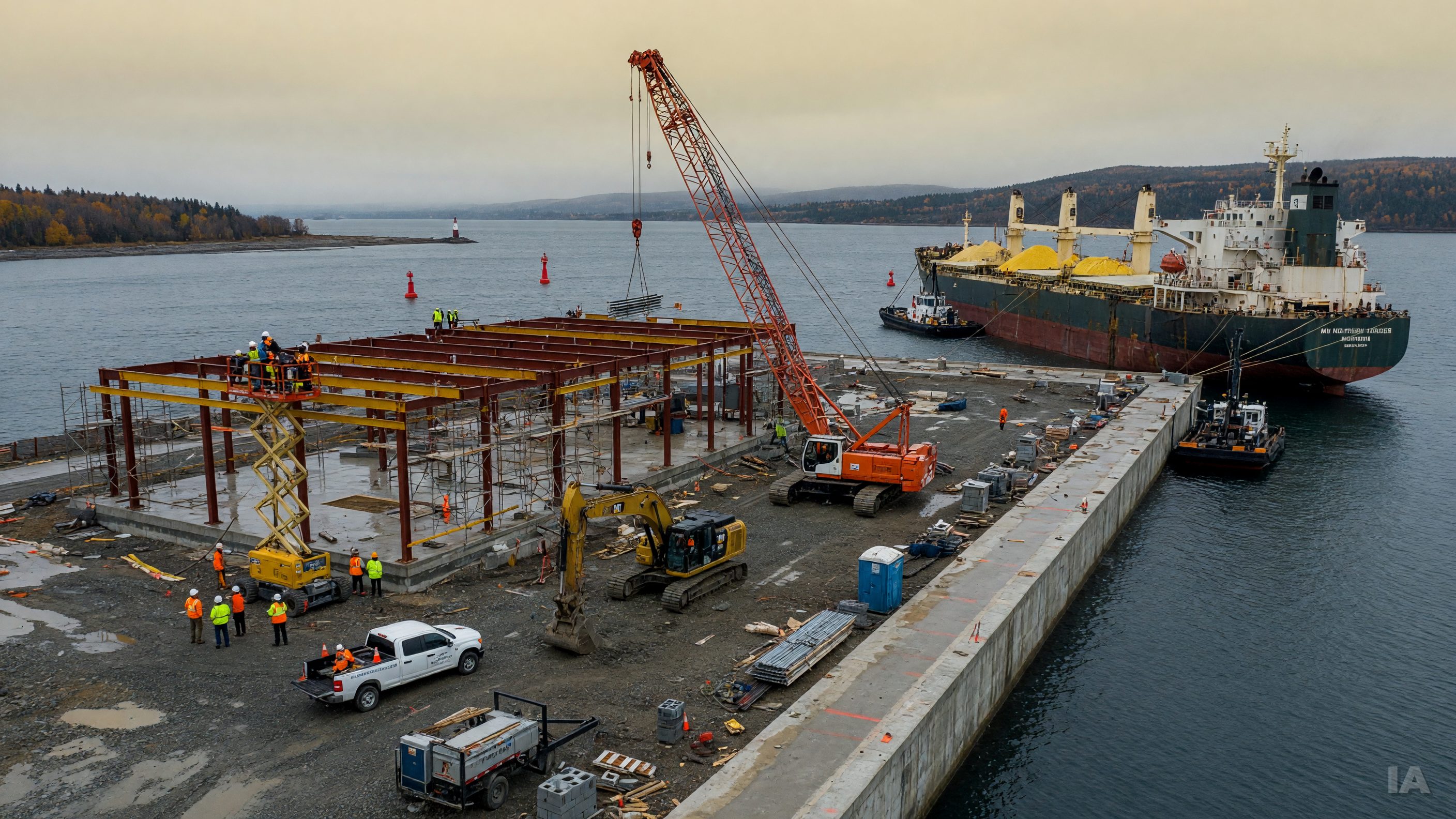 Port de Baie-Comeau : le chantier de 75 M$ du terminal no 5 est lancé