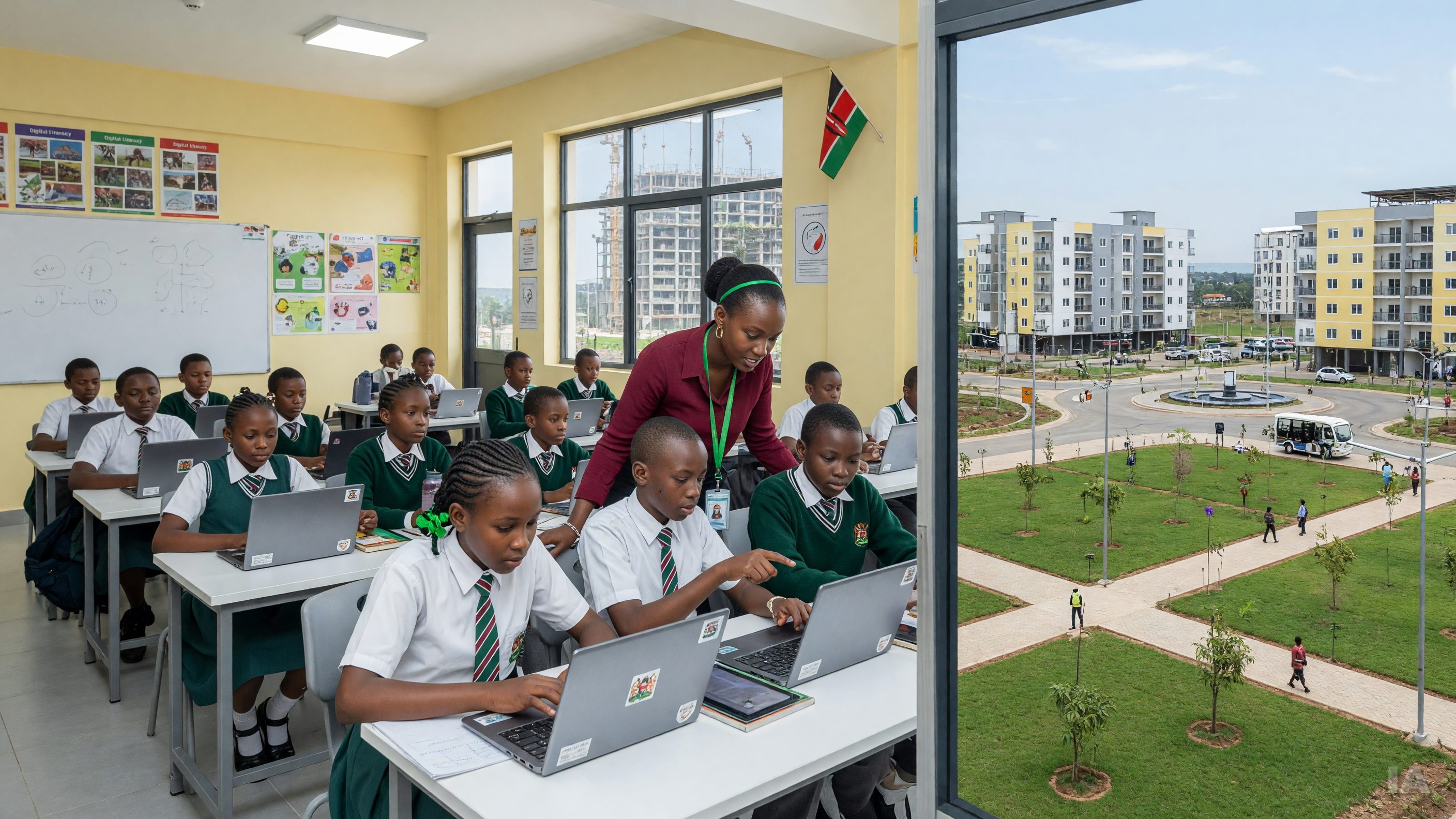 Kenya : à Tatu City, 100 élèves du primaire initiés à l'intelligence artificielle