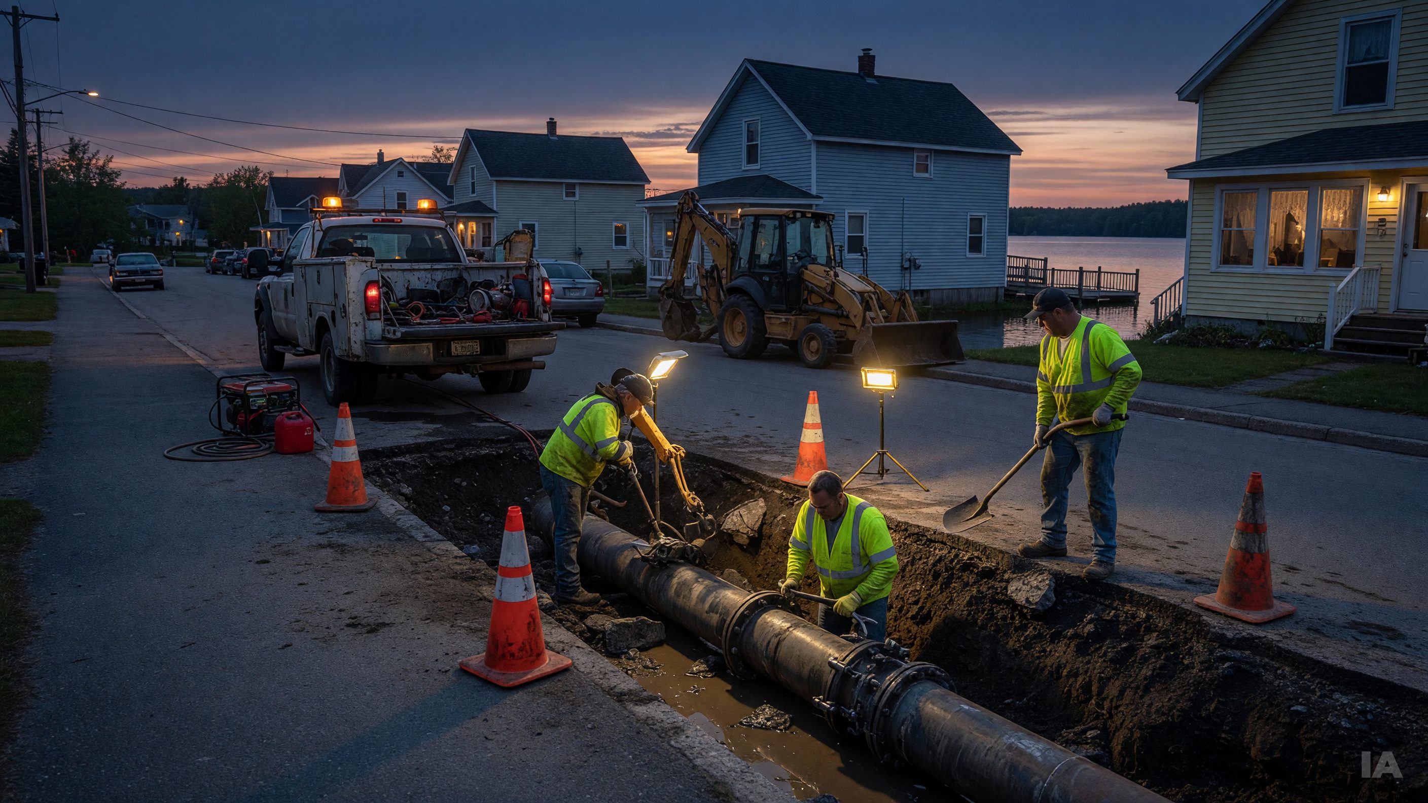 Magog : 1 800 résidences sans eau potable jeudi soir, le prix d'un réseau qui vieillit