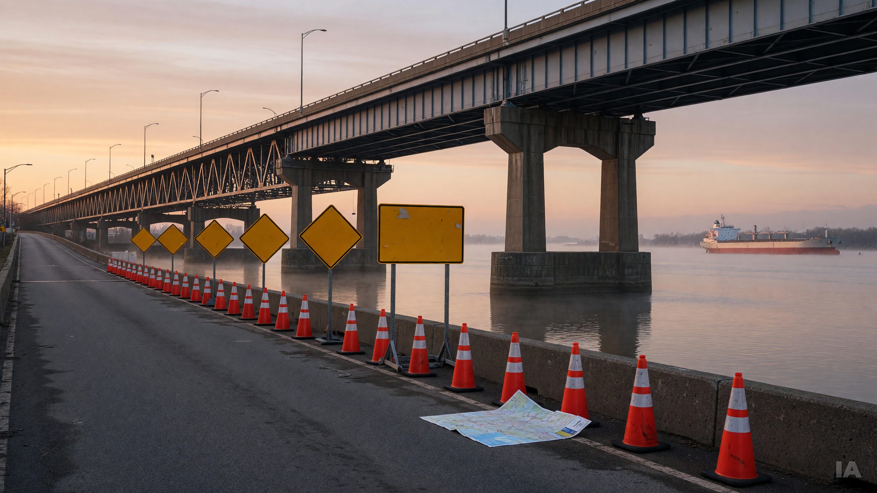 Pont Honoré-Mercier : une poutre fissurée, des travaux d'urgence et des élus de la Rive-Sud à bout de patience