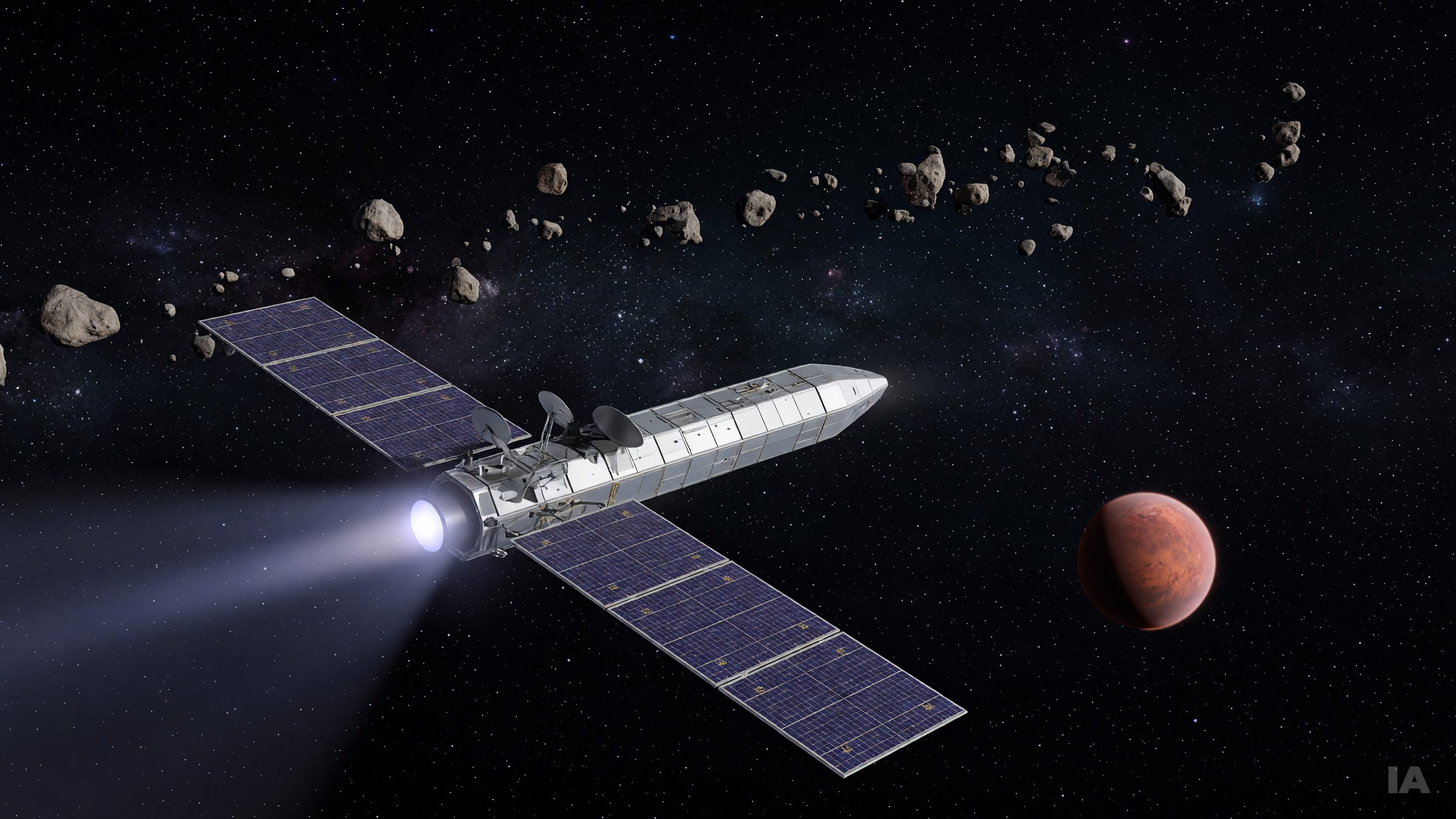 Psyche, la sonde de la NASA, file vers l'astéroïde métallique après son détour par Mars
