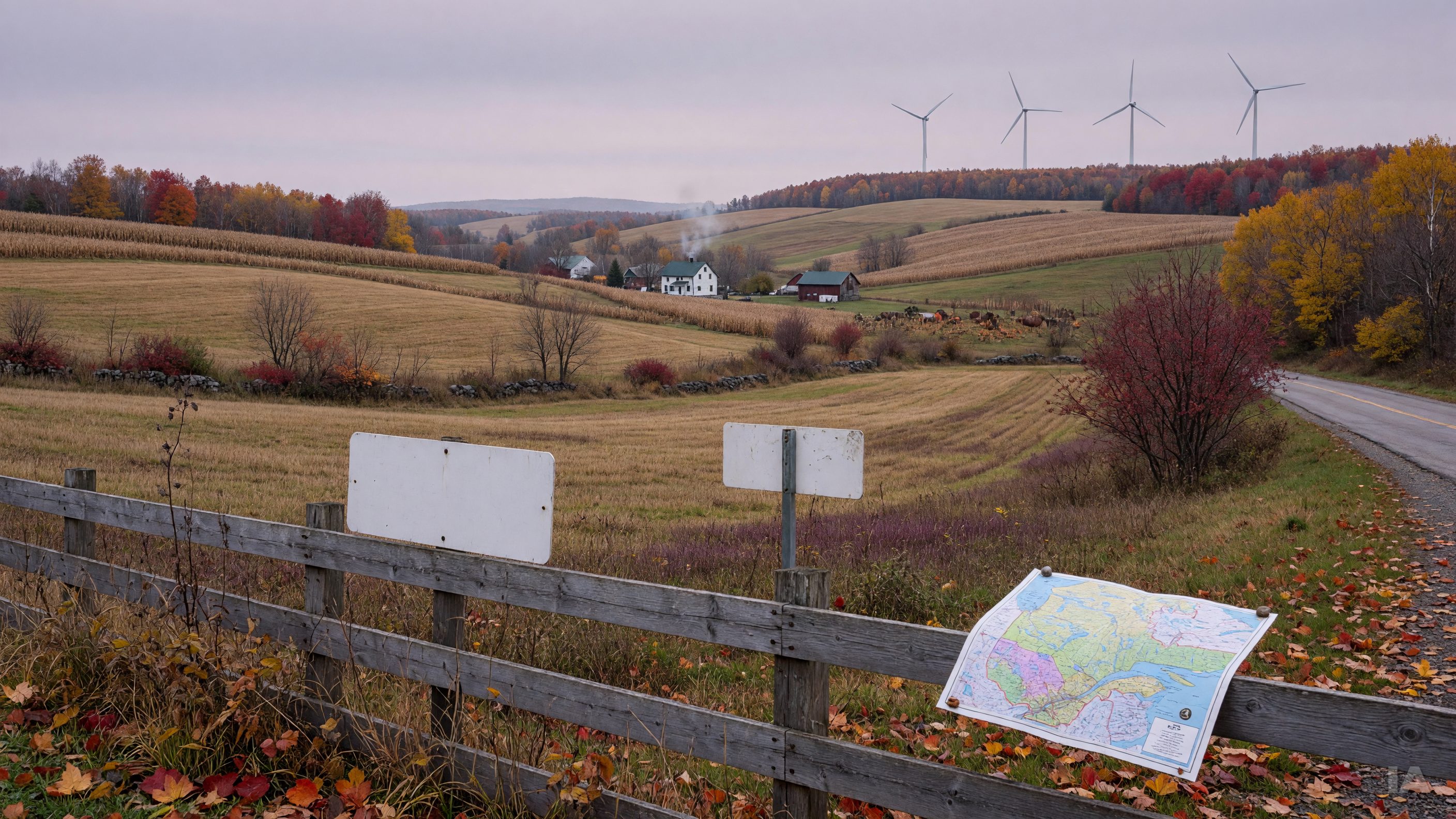 Parc éolien d'Innergex dans la MRC de Coaticook : 16 éoliennes, 26 sites et une communauté divisée